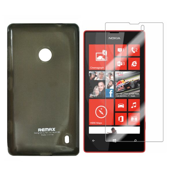 کاور ریمکس مدل PUDDING مناسب برای گوشی موبایل نوکیا Lumia 520 به همراه محافظ صفحه نمایش