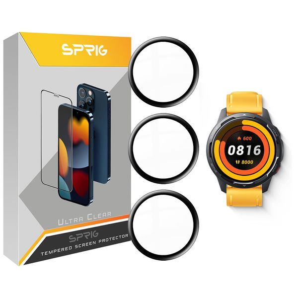 محافظ صفحه نمایش نانو اسپریگ مدل SPG مناسب برای ساعت هوشمند شیائومی Watch S1 Active بسته سه عددی