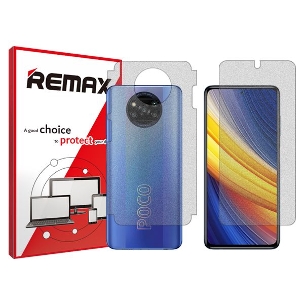 محافظ صفحه نمایش مات ریمکس مدل HyMTT مناسب برای گوشی موبایل شیائومی Poco X3 Pro به همراه محافظ پشت گوشی
