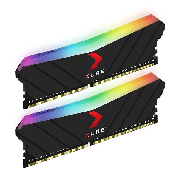رم دسکتاپ DDR4 دو کاناله 3200مگا هرتز CL16 پی ان وای مدل XLR8 RGB ظرفیت32 گیگا بایت