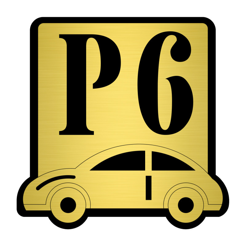 تابلو نشانگر کازیوه طرح پارکینگ شماره 6 کد P-BG 06
