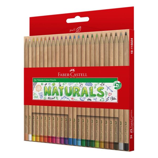 مداد رنگی 24 رنگ فابر کاستل مدل NATURALS کد 115024