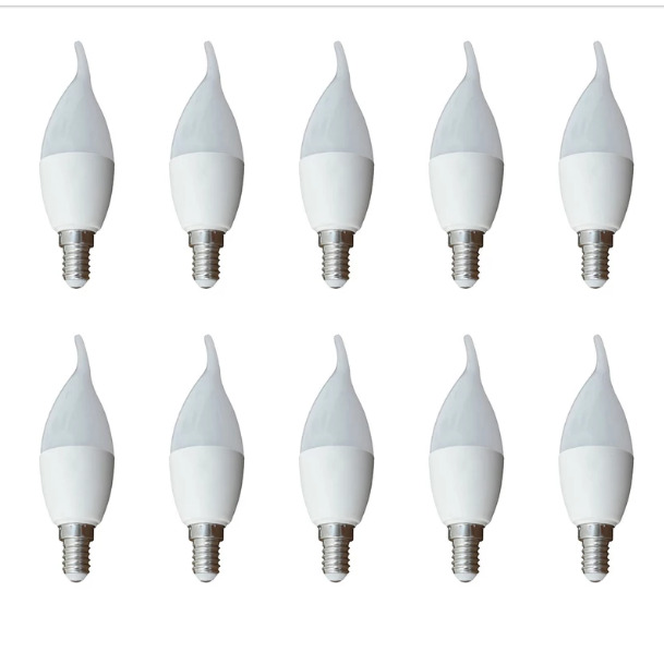 لامپ ال ای دی 6 وات سهیل مدل اشکی پایه E14 مجموعه 10 عددی