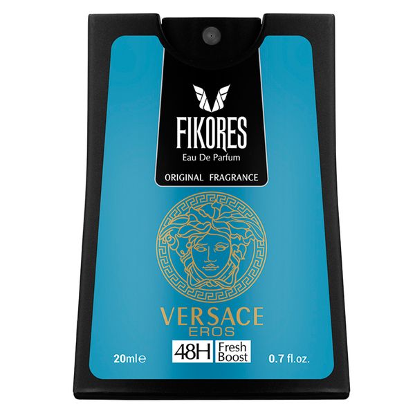 عطر جیبی مردانه فیکورس مدل Versace Eros حجم 20 میلی لیتر