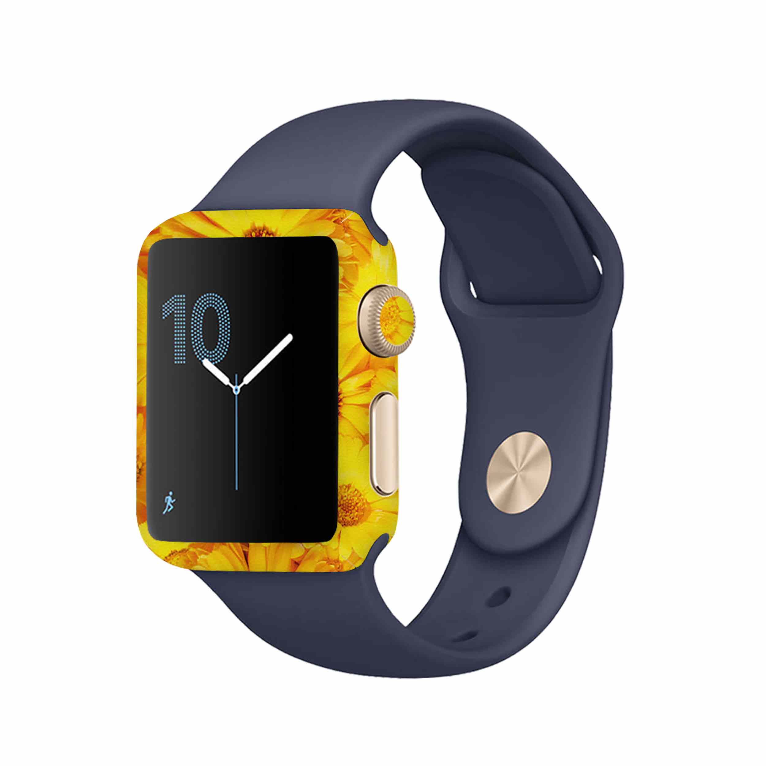برچسب ماهوت طرح Yellow_Flower مناسب برای اپل واچ Watch 2 42mm