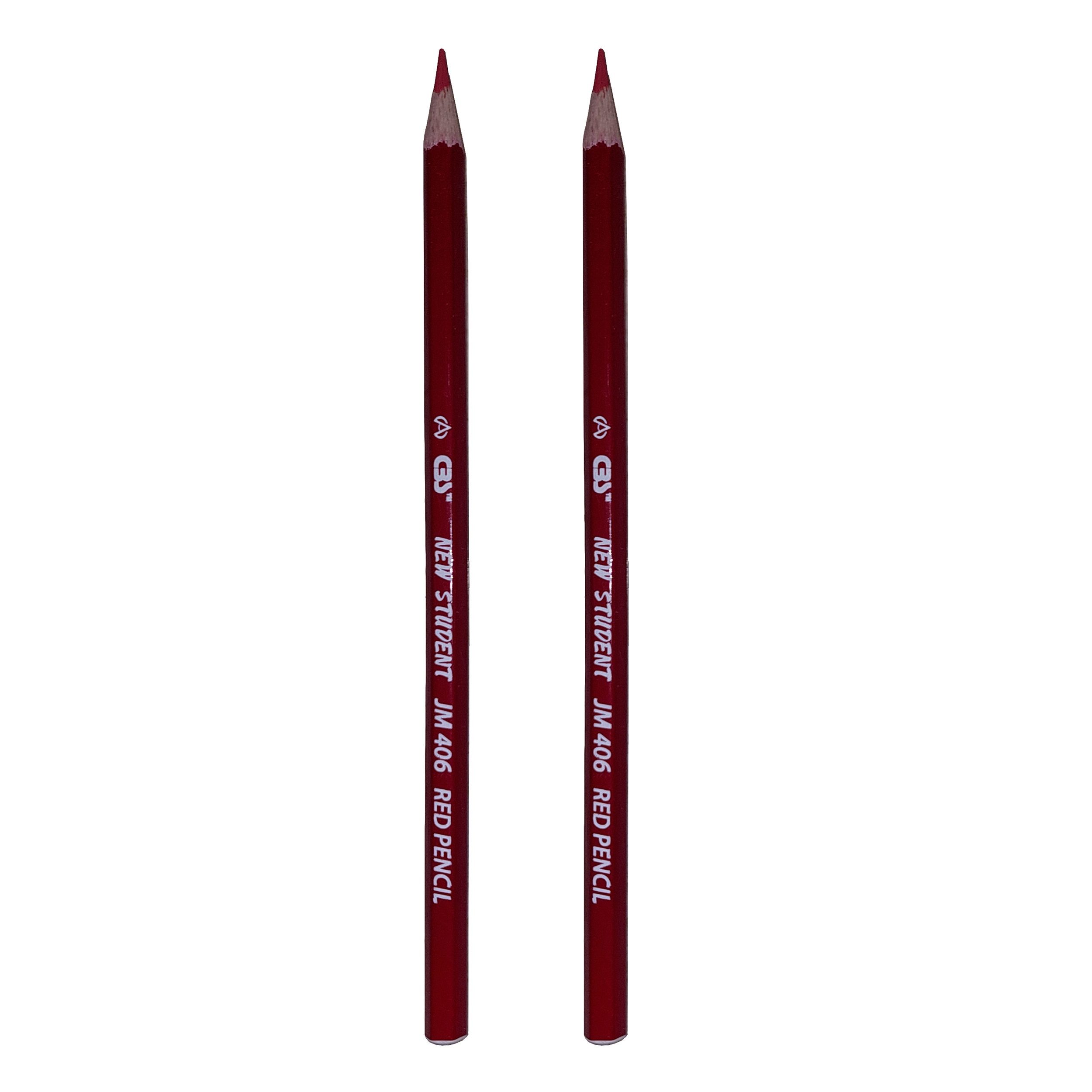مداد قرمز سی بی اس مدل JM406 بسته دو عددی