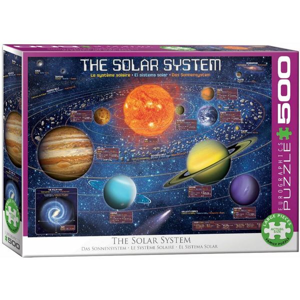پازل 500 تکه یوروگرافیکس پازلز مدل The Solar System كد 5369-6500