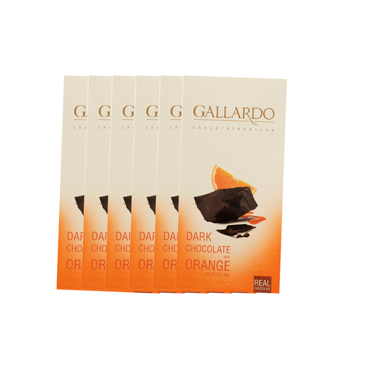 شکلات تلخ با مغزی ژله ای پرتغالی گالاردو فرمند - 80 گرم بسته 6 عددی
