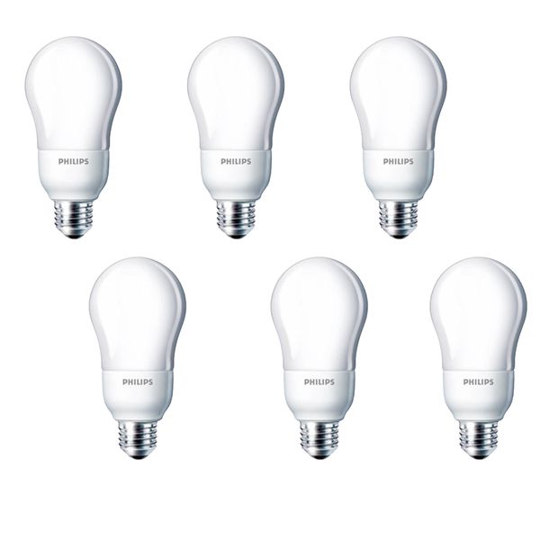 لامپ کم مصرف 18 وات فیلیپس مدل Ambiance پایه E27 بسته 6 عددی