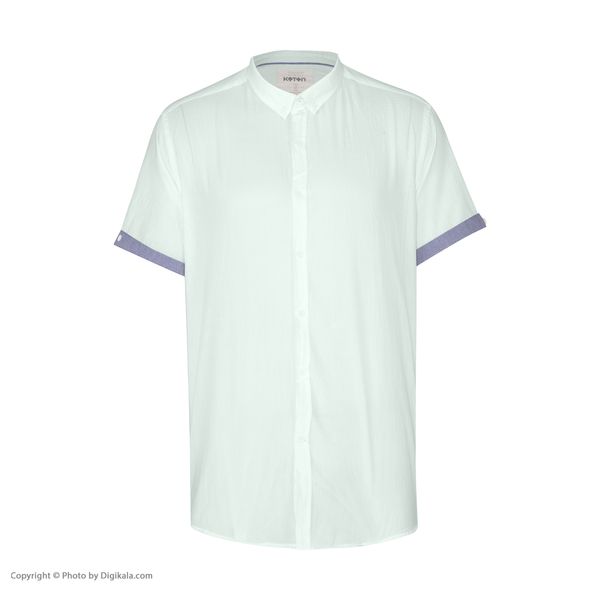 پیراهن آستین کوتاه مردانه کوتون مدل 8YAM61081BW-660