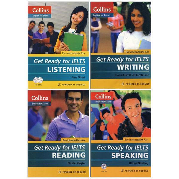 کتاب Collins Get Ready for IELTS book series اثر جمعی از نویسندگان انتشارات کالینز 4 جلدی
