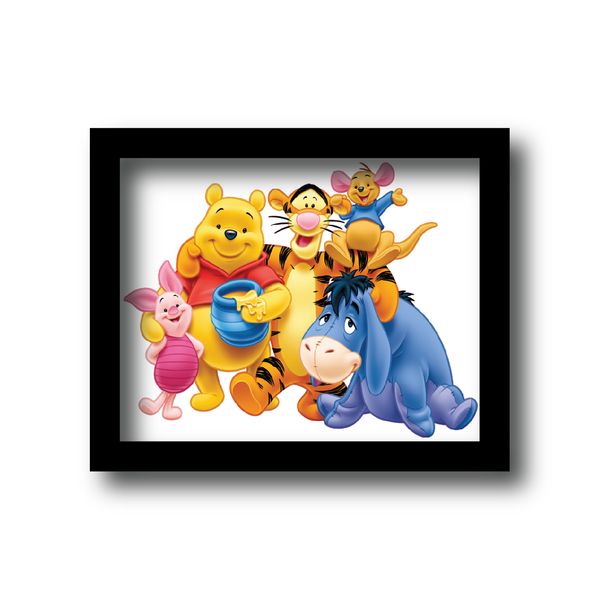 تابلو کودک و نوزاد مدل کارتونی pooh و دوستان کد 1