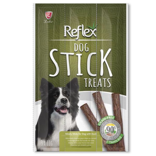تشویقی سگ رفلکس مدل STICK TREATS وزن 33 گرم مجموعه 3 عددی