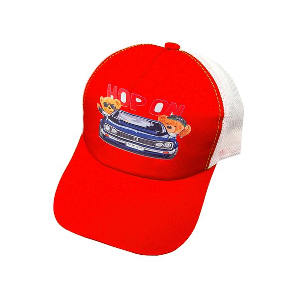 کلاه کپ بچگانه مدل HOP ON رنگ قرمز