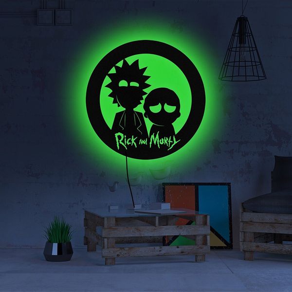 چراغ تزئینی طرح Rick and Morty ریموت دار