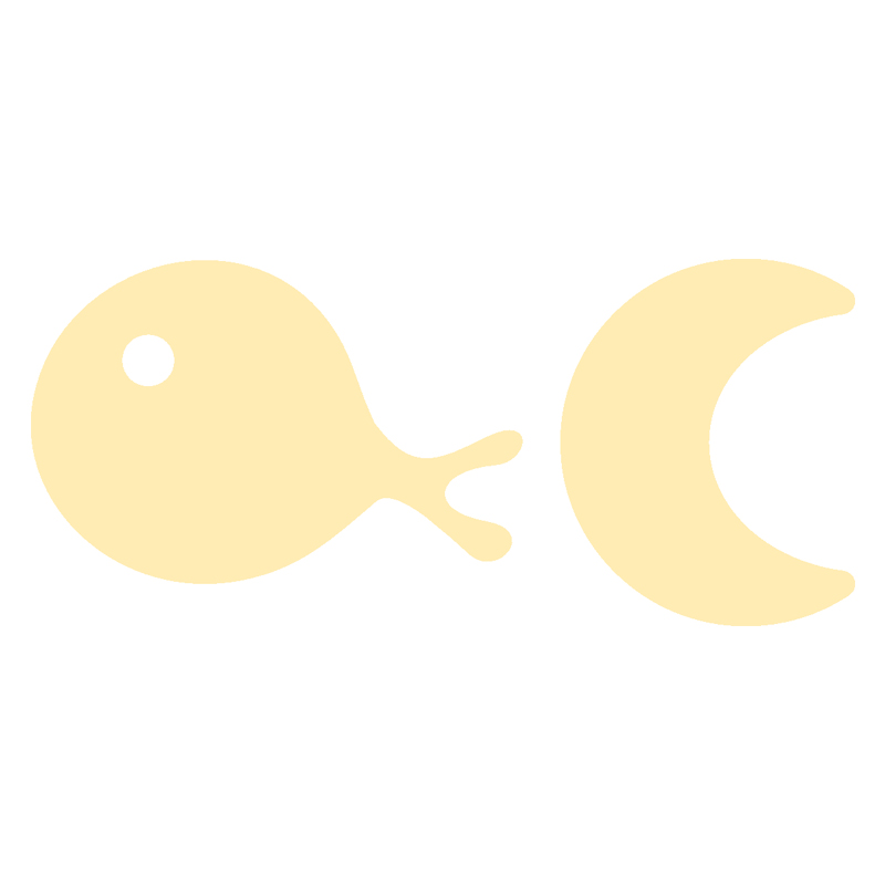 گوشواره طلا 18 عیار زنانه کرابو طرح ماه و ماهی مدل Kr5257