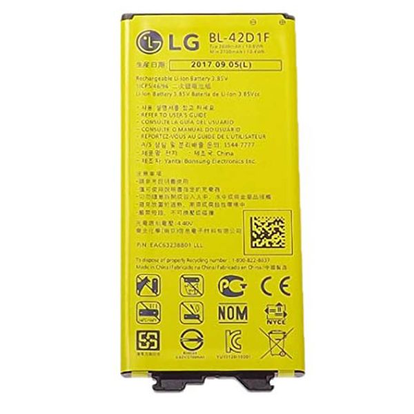 باتری موبایل مدل BL-42D1F ظرفیت 2800 میلی آمپر مناسب برای گوشی موبایل ال جی G5