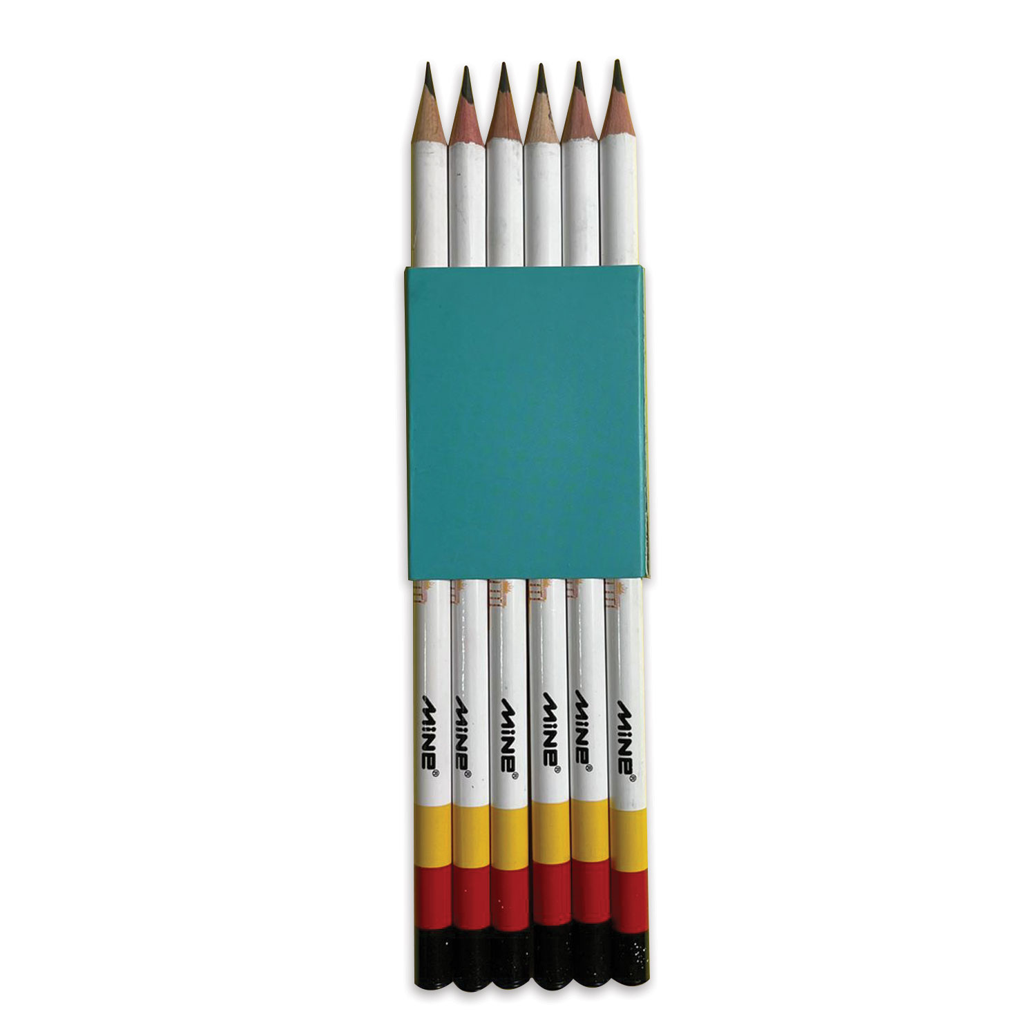 مداد مشکی ماین مدل کیدز بسته 6 عددی