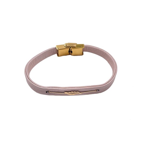 دستبند طلا 18 عیار زنانه هماتیت گلد مدل پر کد 130660