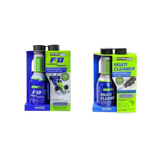 انژکتور شوی و احیاگر سیستم سوخت اکسادو مدل F8 Clean حجم 250 میلی لیتر بسته 2 عددی