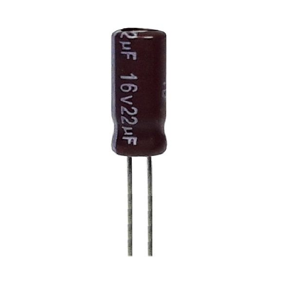 خازن الکترولیت 22 میکروفاراد 16ولت آکسبوم مدل TEC-2216 