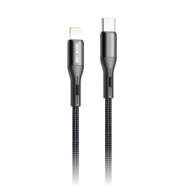 کابل تبدیل USB-C به لایتنینگ گرین لاین مدل GNUSBCLG2BK طول 1 متر