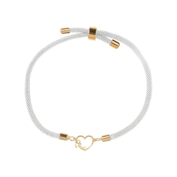 دستبند طلا 18 عیار زنانه مدوپد مدل اسم لعل laal کد DB30-10488