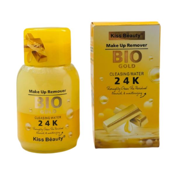 محلول پاک کننده آرایش کیس بیوتی مدل bio gold 24k حجم 225 میلی لیتر