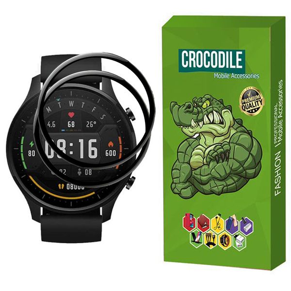 محافظ صفحه نمایش کروکودیل مدل C-PWM مناسب برای ساعت هوشمند شیائومی Mi Watch Color Sport بسته 2 عددی