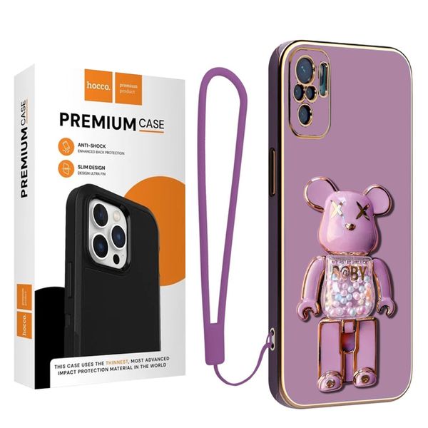 کاور موفی مدل Color Bear Strap مناسب برای گوشی موبایل شیائومی Redmi Note 10/ Poco M5S به همراه بند