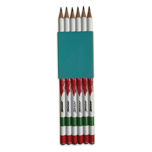 مداد مشکی ماین مدل کیدز بسته 6 عددی
