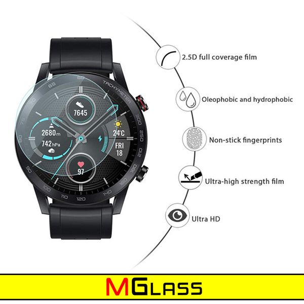 محافظ صفحه نمایش شیشه‌ای ام‌گلس مدل Glass-MG مناسب برای ساعت هوشمند هایلو LS05 Solar بسته سه عددی