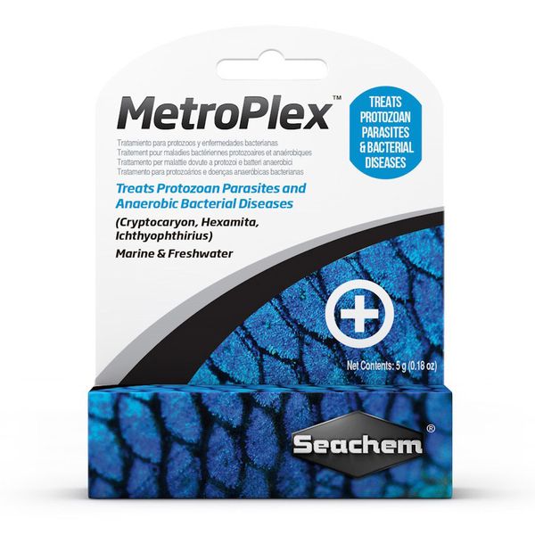 محلول ضد انگل آکواریوم سیچم مدل Metroplex وزن 5 گرم