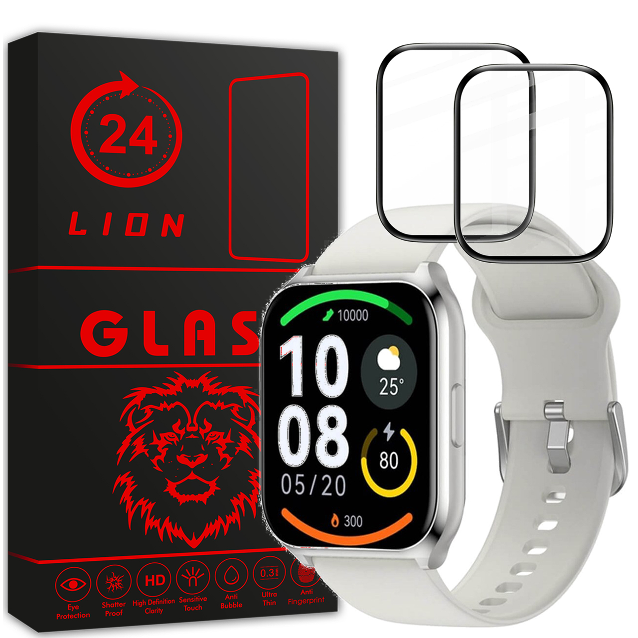  محافظ صفحه نمایش لاین مدل RT007 مناسب برای ساعت هوشمند هایلو LS02 Pro بسته دو عددی