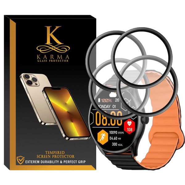 محافظ صفحه نمایش کارما مدل KA-PM مناسب برای ساعت هوشمند شیائومی Glorimi GS1 pro بسته چهار عددی