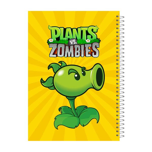 دفتر مشق 80 برگ آی چاپ مدل plants vs zombies کد 736b