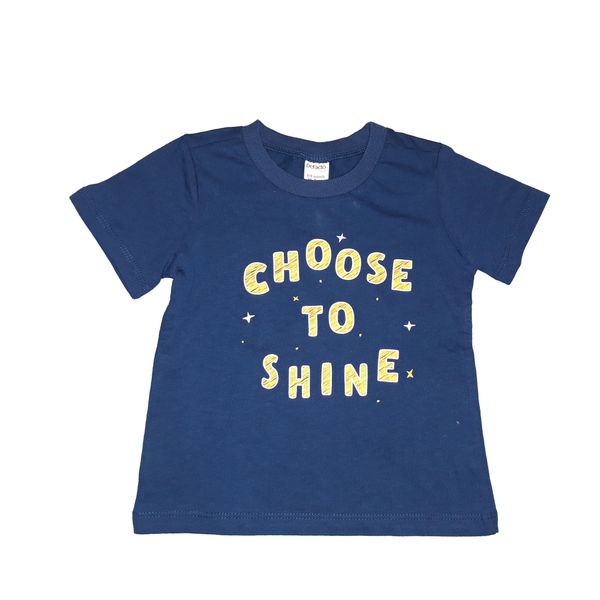 تی شرت آستین کوتاه نوزادی دفکتو مدل Choose To Shine