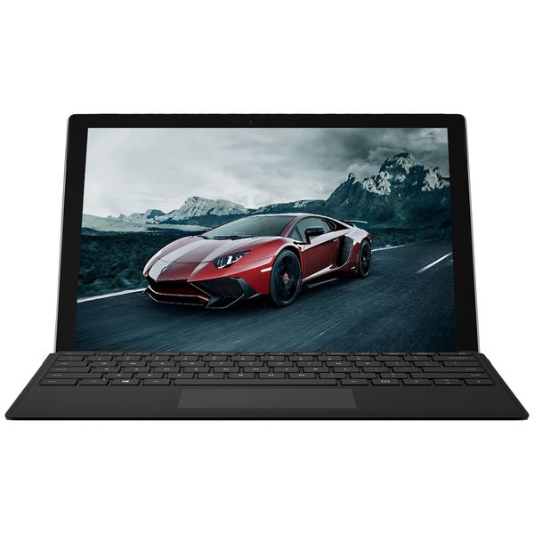 تبلت مایکروسافت مدل Surface Pro 2017 - B به همراه کیبورد Black Type Cover و کاور اس تی ام مدل Dux