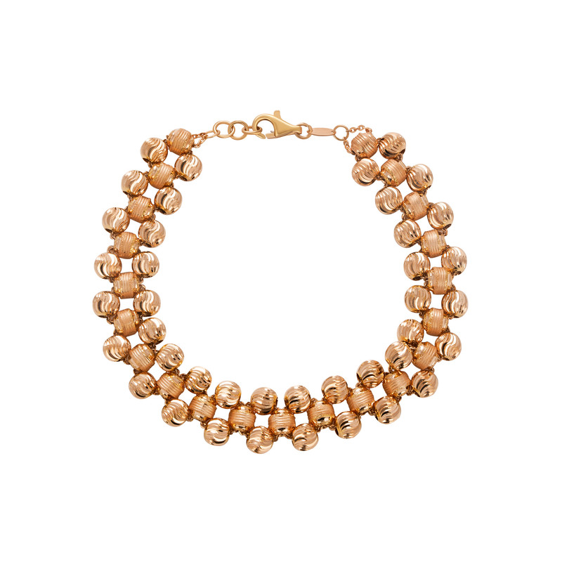 دستبند طلا 18 عیار زنانه جواهری سون مدل 4347