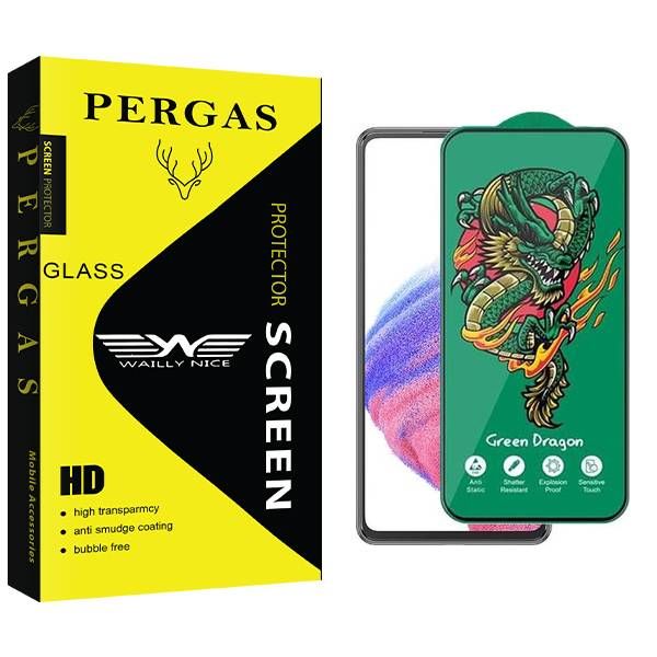 محافظ صفحه نمایش وایلی نایس مدل Pergas Green_Dragon مناسب برای گوشی موبایل سامسونگ Galaxy A53 5G