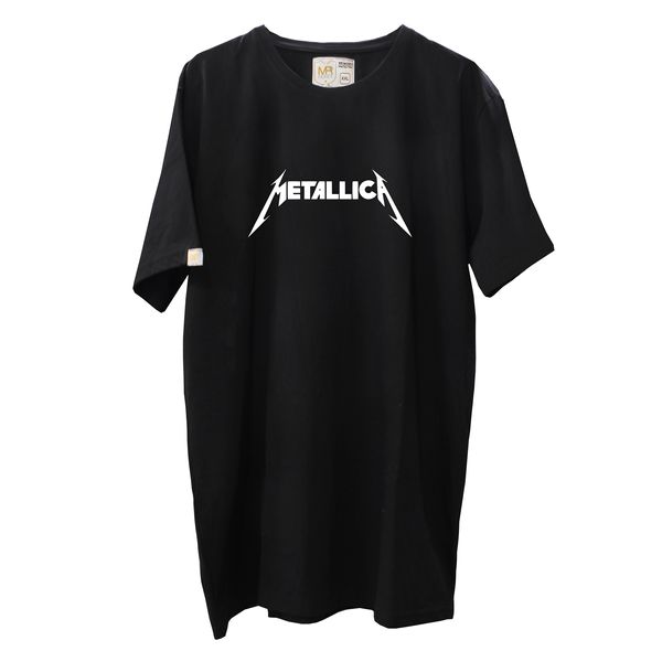 تی شرت اورسایز آُستین کوتاه مردانه مسترمانی مدل metallica