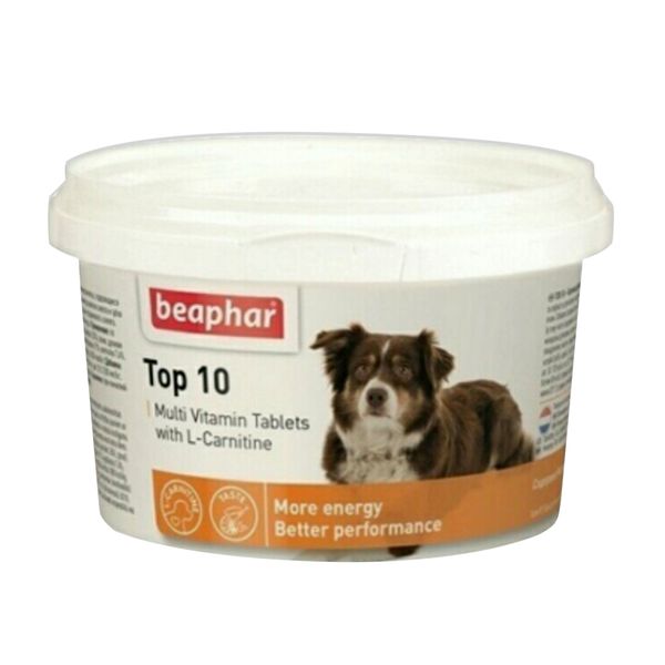 قرص مولتی ویتامین سگ بیفار مدل top 10 بسته 180 عددی