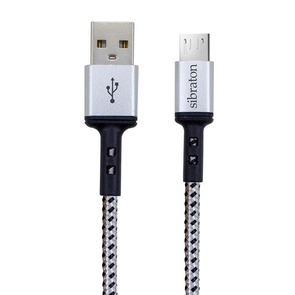 کابل تبدیل USB به microUSB سیبراتون مدل S224A طول 1.1 متر