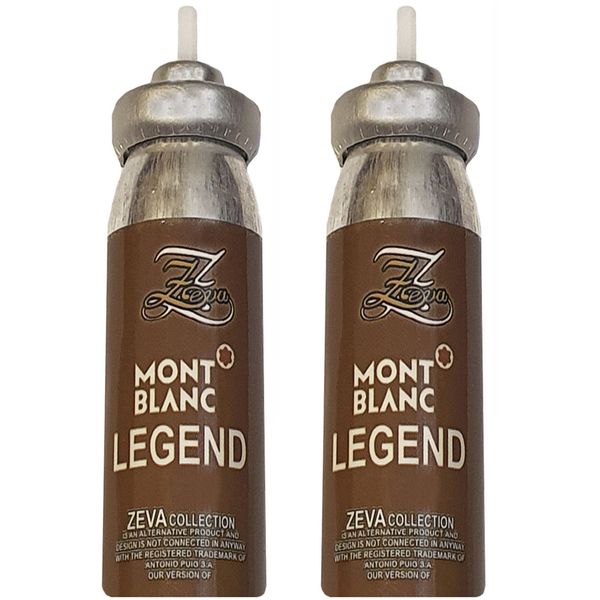 یدک اسپری خوشبو کننده هوا زوا مدل Mont Blanc Legend حجم 15 میلی لیتر بسته 2 عددی