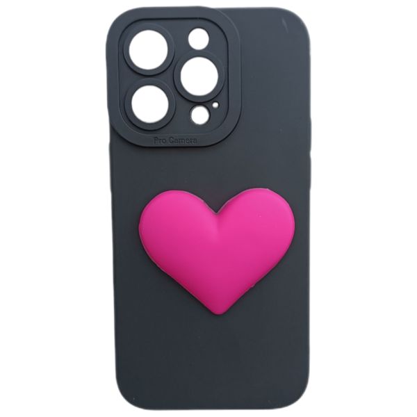 کاور مدل سیلیکونی طرح قلب مناسب برای گوشی موبایل اپل iPhone 13 Pro