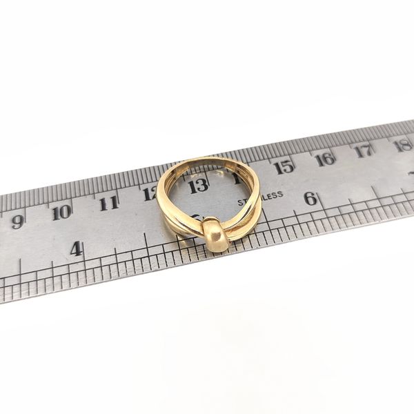 انگشتر طلا 18 عیار زنانه طلا و جواهرسازی افرا مدل گره کد 242