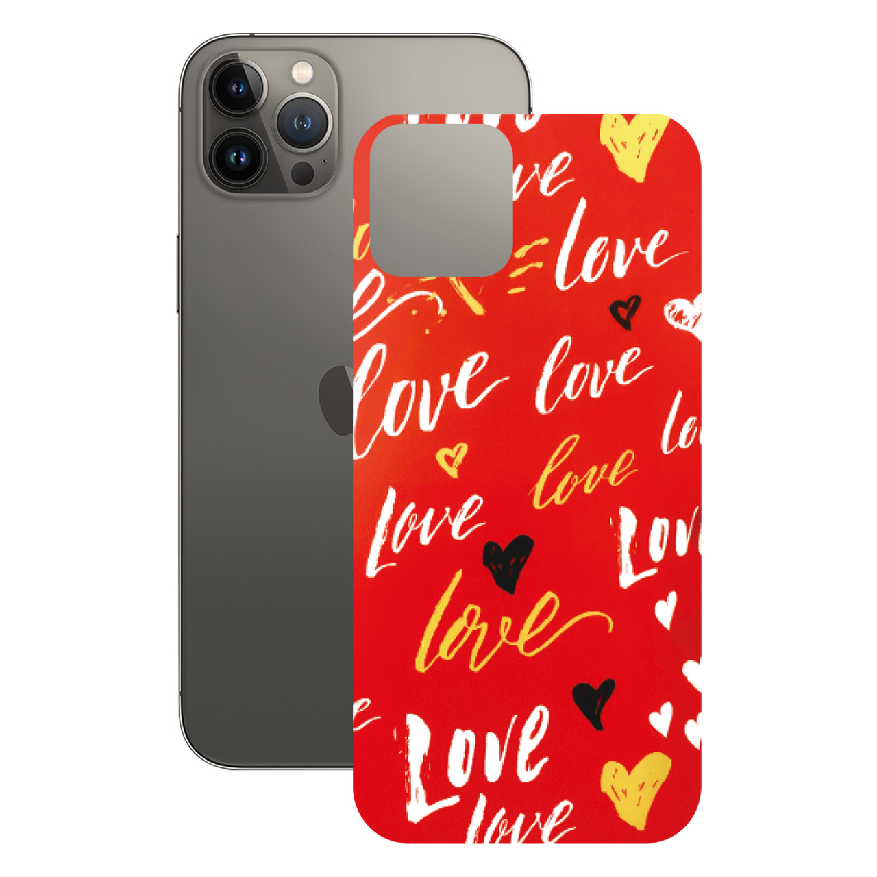 برچسب پوششی راک اسپیس طرح Love مناسب برای گوشی موبایل اپل iPhone 13 Pro