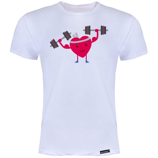 تی شرت آستین کوتاه مردانه 27 مدل Healthy Heart Cartoon کد MH1829