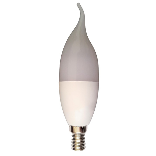 لامپ ال ای دی 7 وات پارس نوین مدل شمعی اشکی پایه E14 بسته 10 عددی