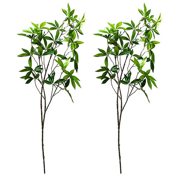 گل مصنوعی مدل شاخه برگ پاچیرا Pachira بسته دو عددی